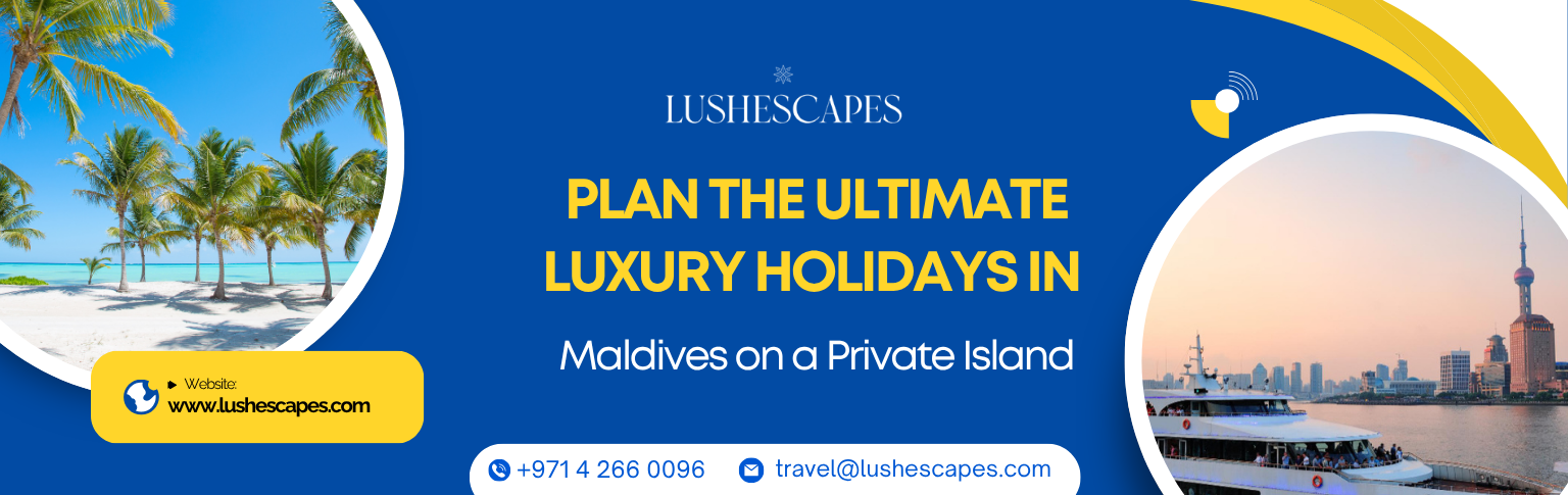 Luxury private island resort in Maldives