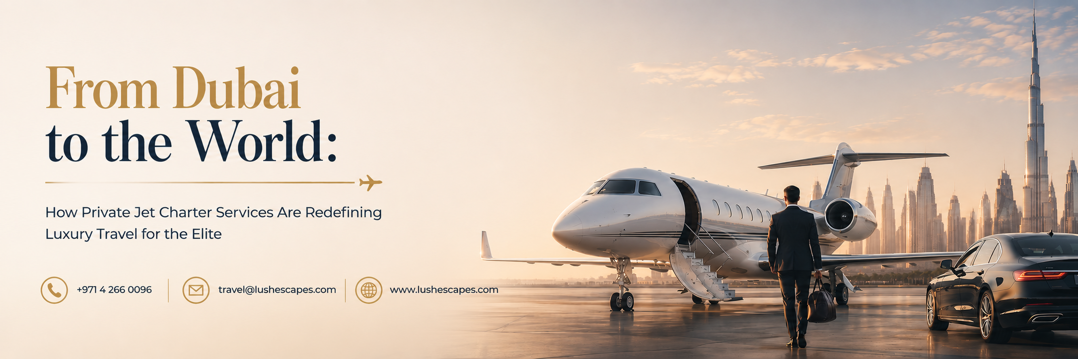 Dubai private jet charter redefining luxury travel for elite passengers