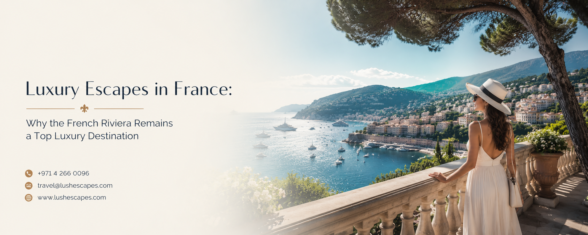 Luxury French Riviera coastline with yachts and seaside elegance