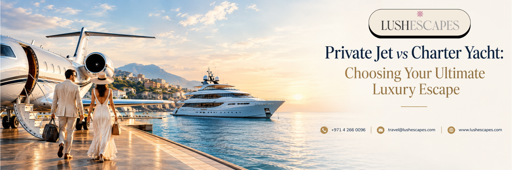 Private Jet vs Charter Yacht